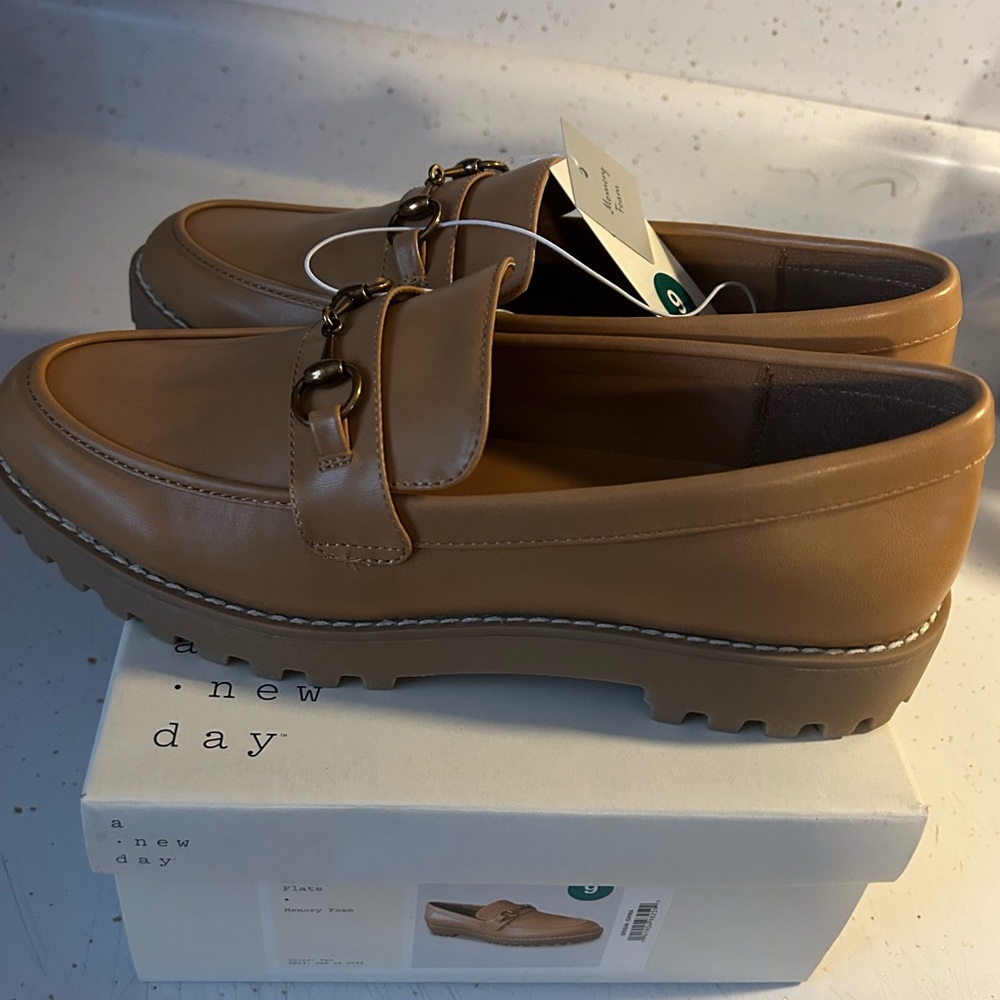 A New Day Women’s Brown Slip-On Loafers